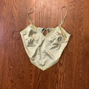 Cotton Candy LA Green Crop Top